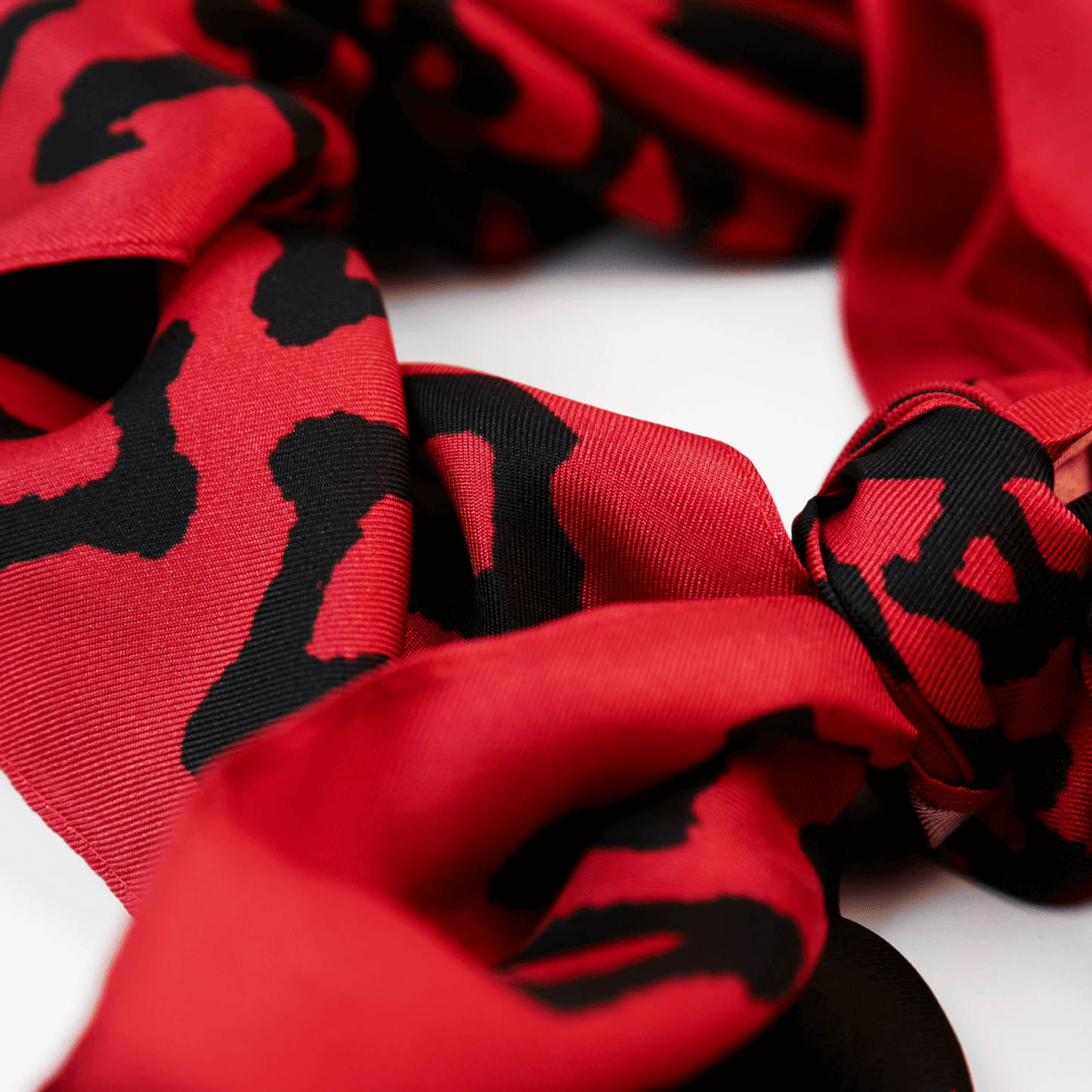 Shaolin-Inspired Silk Scarf – Oracle Script Motif
