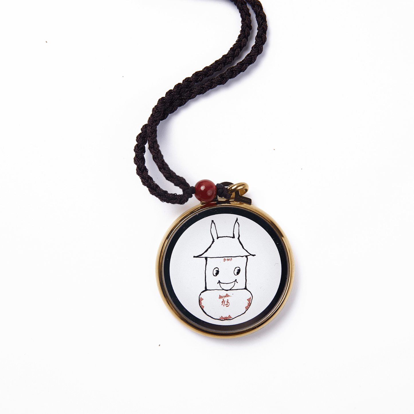 Buddha Amulet Pendant (Round Design) – Officially Authorized by Shaolin Temple