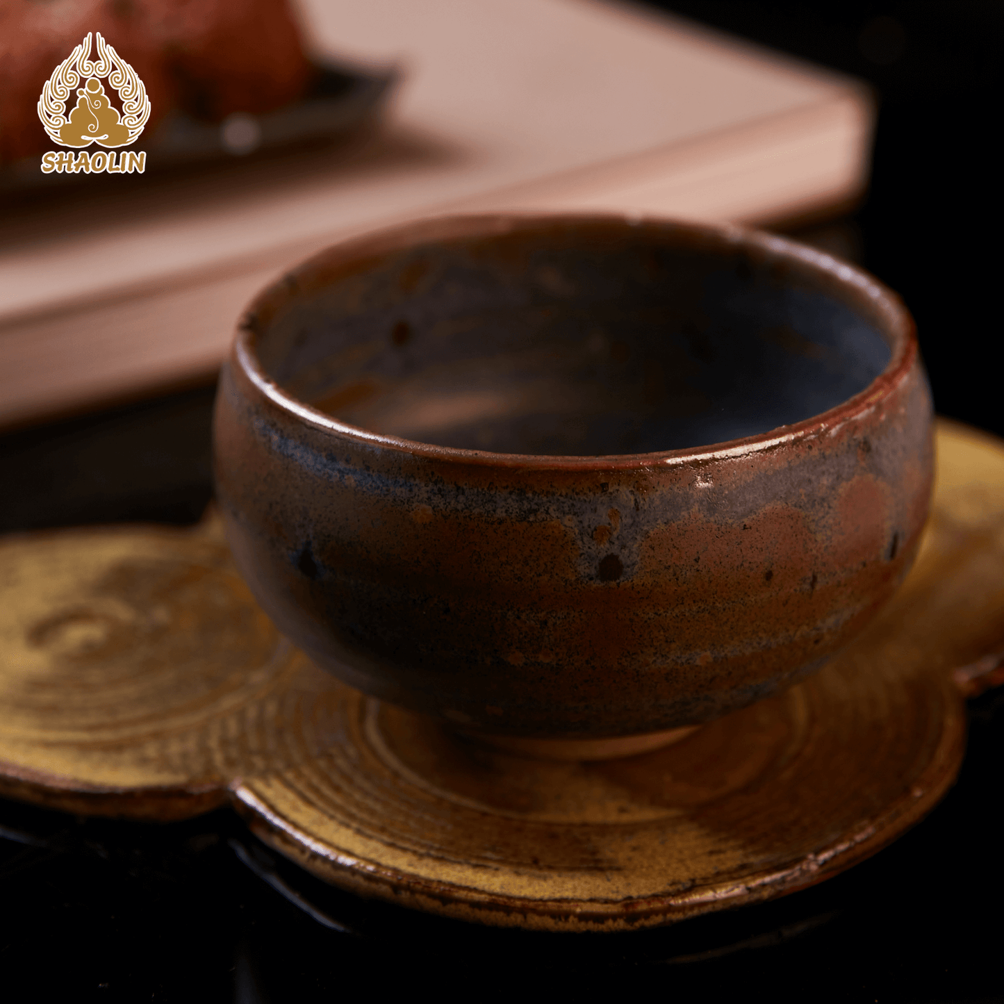 Shino Ware Master Cup & Tea Set – One-of-a-Kind Handcrafted Teaware No.6