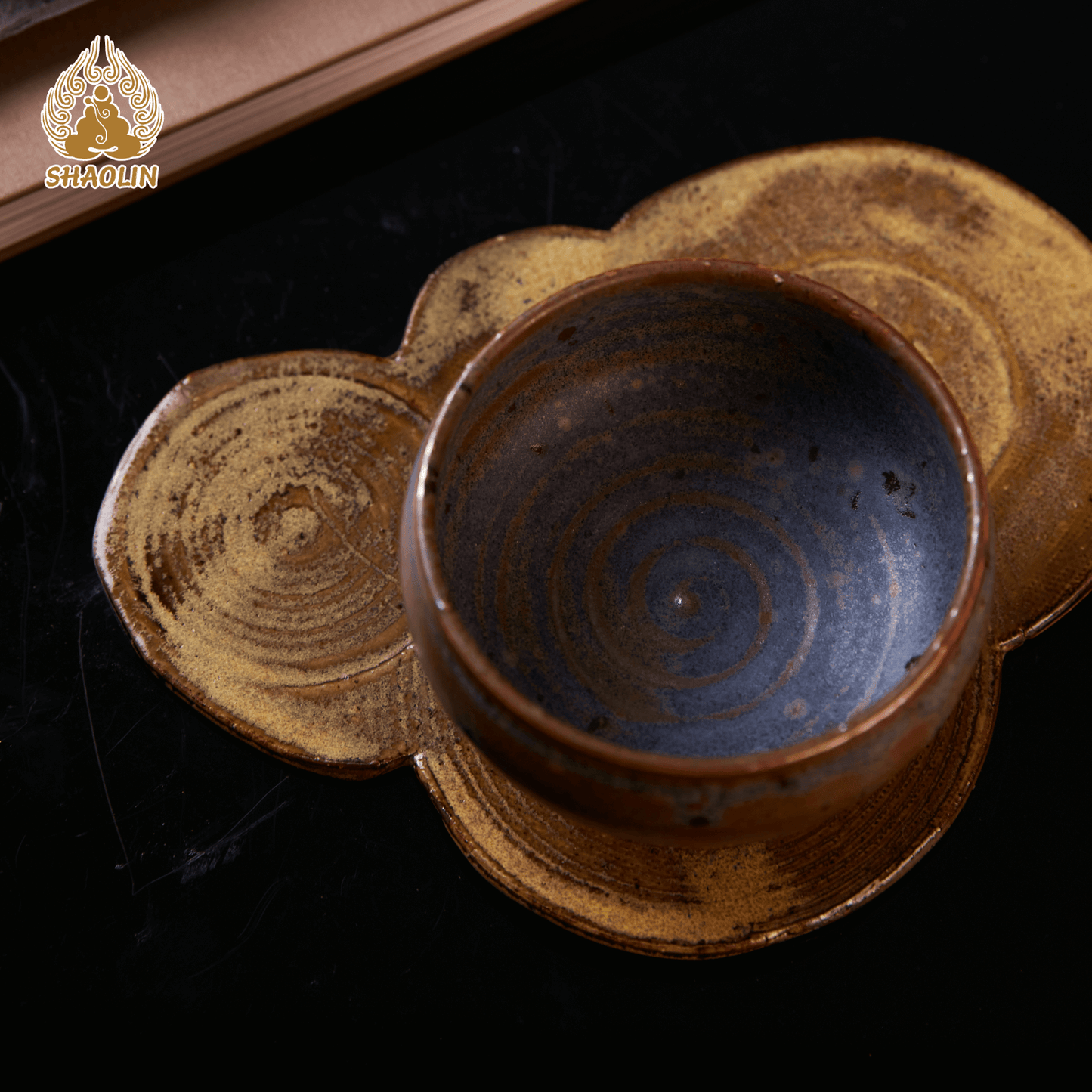 Shino Ware Master Cup & Tea Set – One-of-a-Kind Handcrafted Teaware No.6