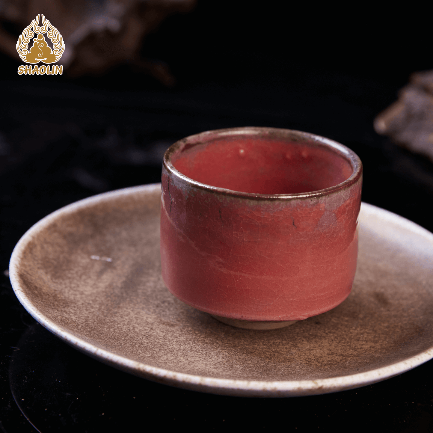 Shino Ware Master Cup & Tea Set – One-of-a-Kind Handcrafted Teaware No.9