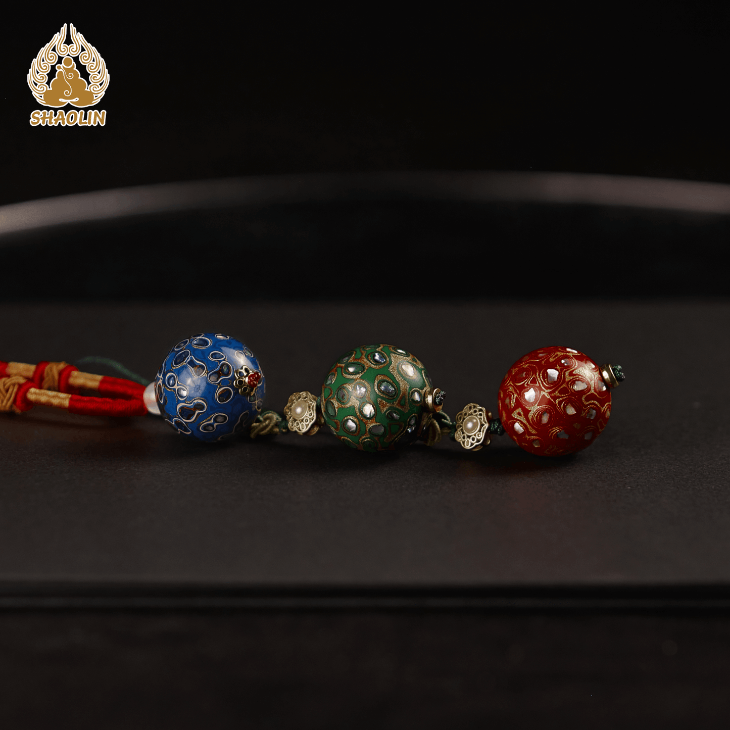 Shaolin-Style Lacquer Bead Phone Charm – Officially Authorized