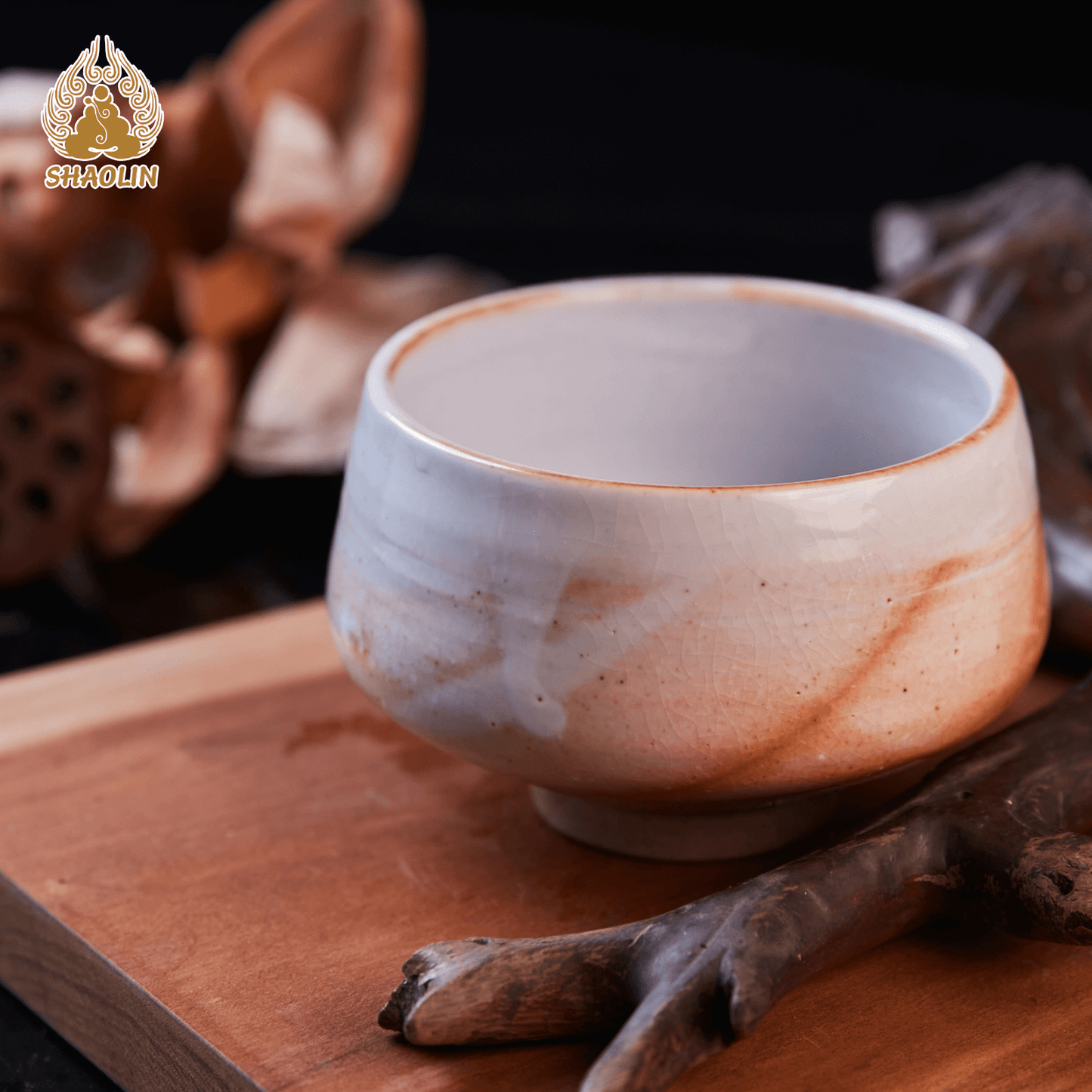Shino Ware Master Cup & Tea Set – One-of-a-Kind Handcrafted Teaware No.1