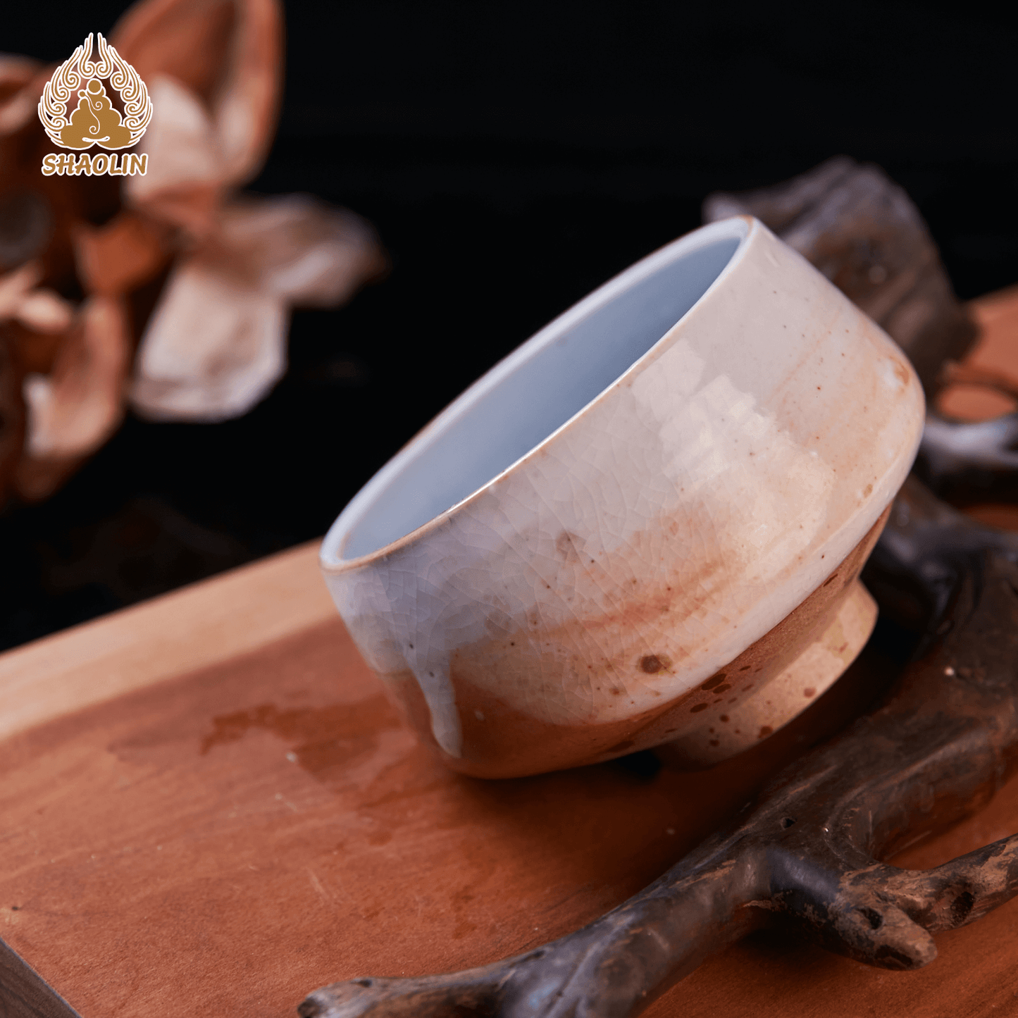 Shino Ware Master Cup & Tea Set – One-of-a-Kind Handcrafted Teaware No.1