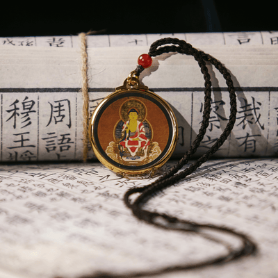 Buddha Amulet Pendant (Round Design) – Officially Authorized by Shaolin Temple