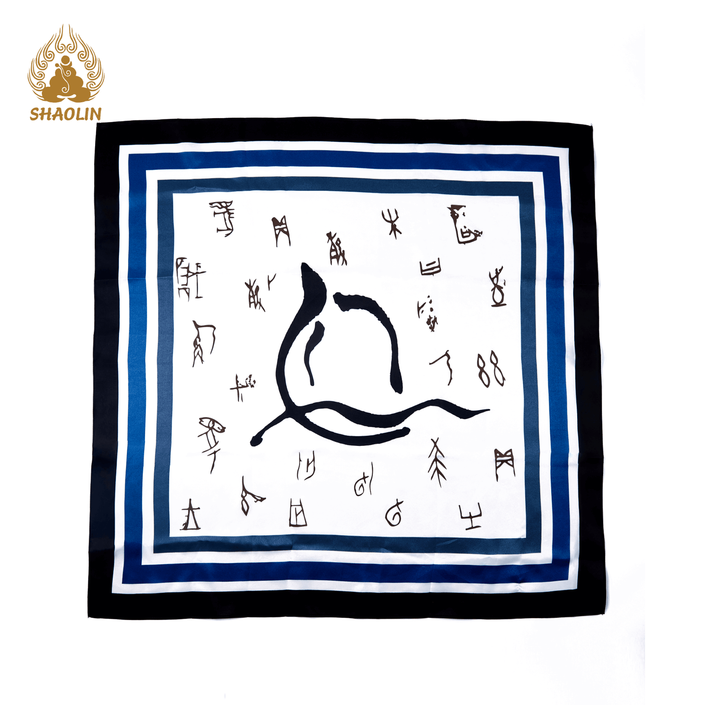 Shaolin-Inspired Silk Scarf – Lotus Universe