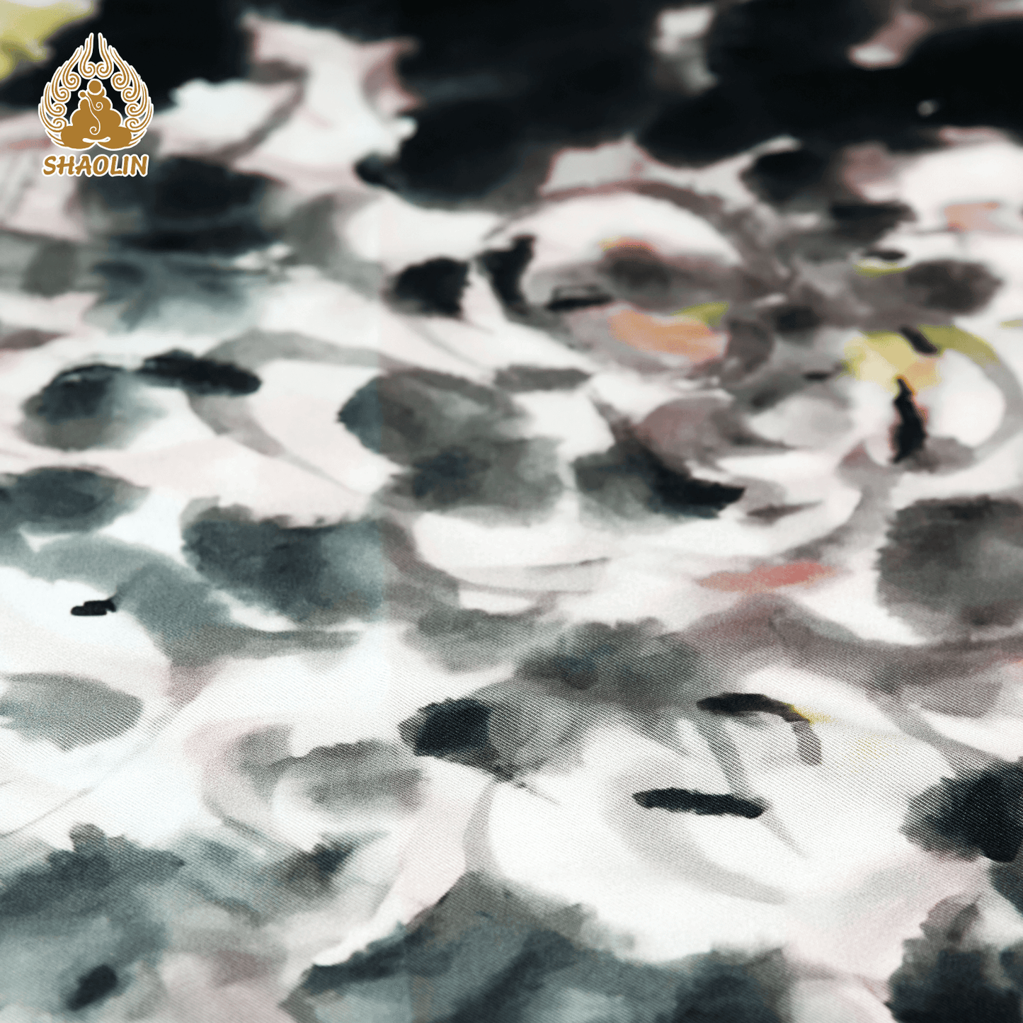 Shaolin-Inspired Silk Scarf – Dancing Blossoms